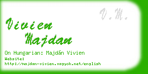 vivien majdan business card